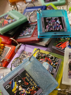 Gameboy Cartridge Keychains